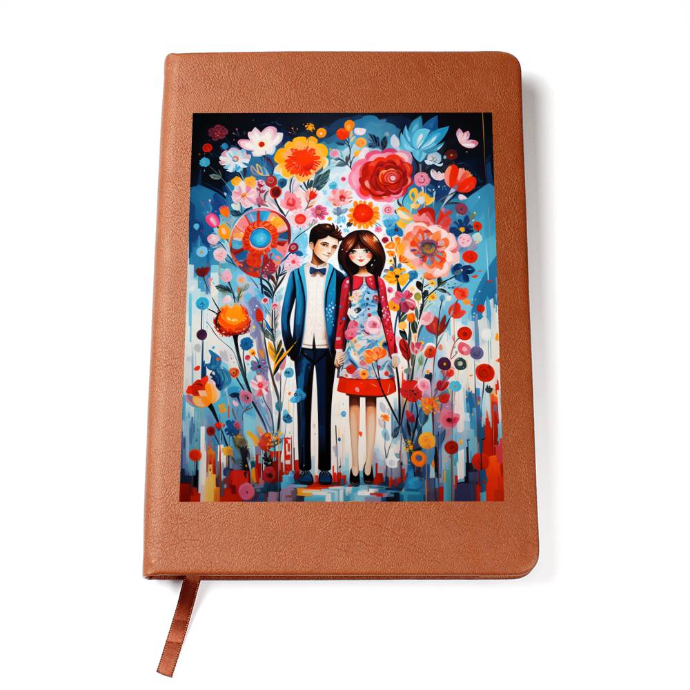 Valentine's Day Art 055 - Vegan Leather Journal