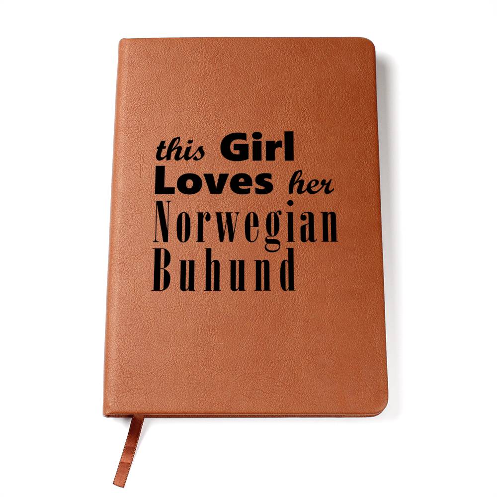 Norwegian Buhund - Vegan Leather Journal