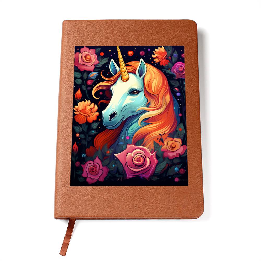 Cute Unicorn 023 - Vegan Leather Journal