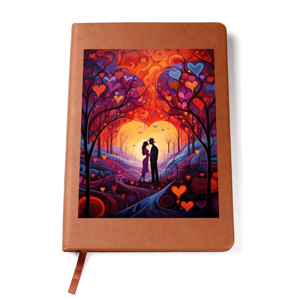 Valentine's Day Art 351 - Vegan Leather Journal
