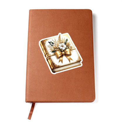 Luxury Wedding Decor Sticker 025 - Vegan Leather Journal