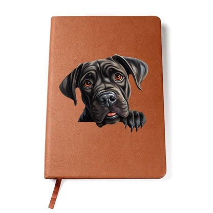Cane Corso Peeking - Vegan Leather Journal