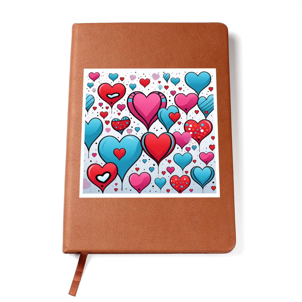 Valentine's Day Pop Art 25 - Vegan Leather Journal