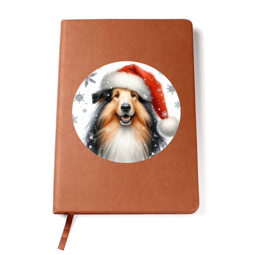 Christmas Dog - Croatian Sheepdog - Vegan Leather Journal