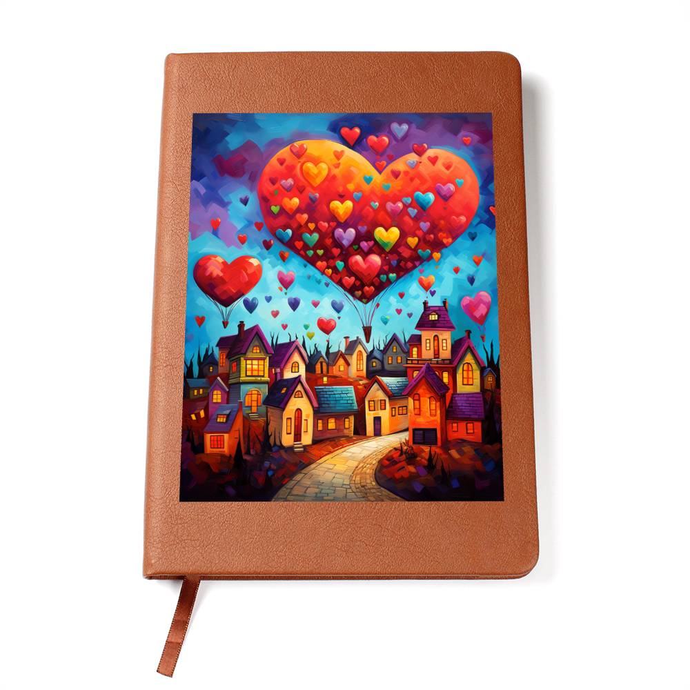 Valentine's Day Art 447 - Vegan Leather Journal