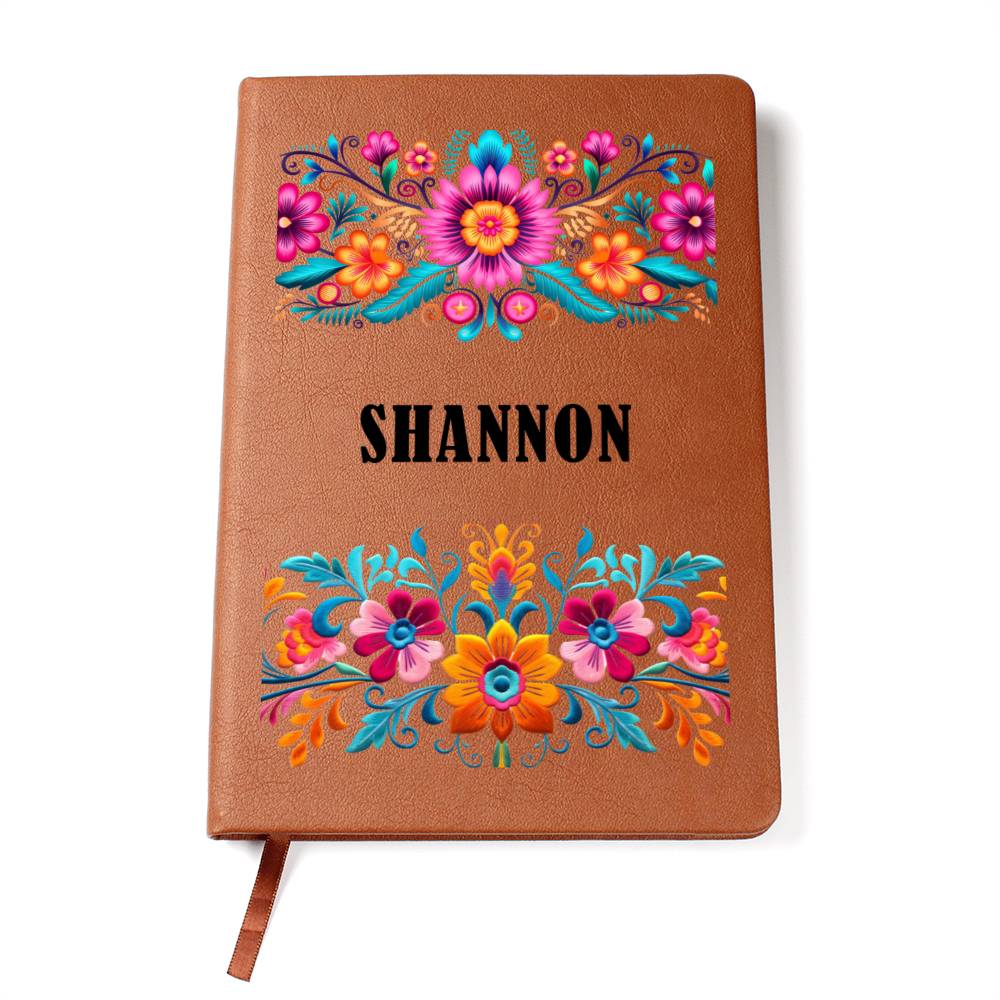 Shannon (Mexican Flowers 1) - Vegan Leather Journal