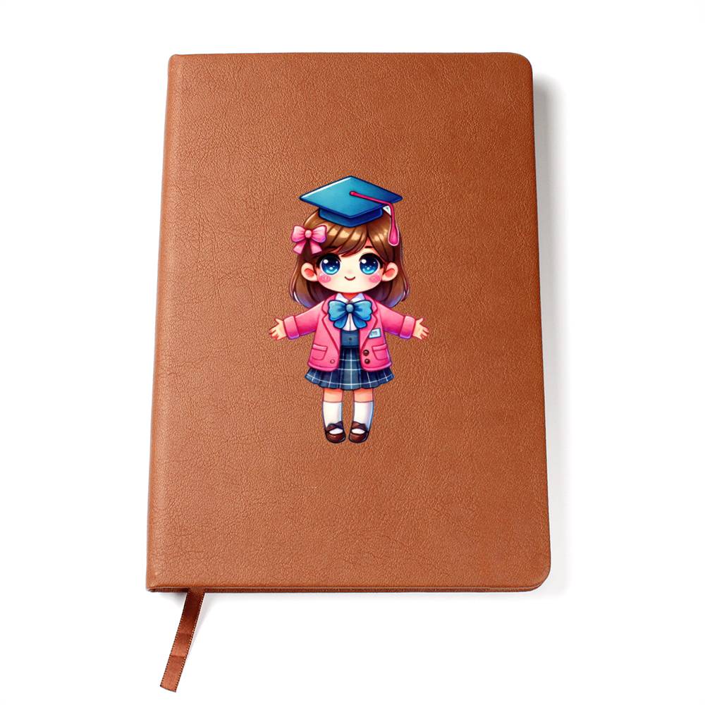 Cute Back to School Sticker 036 - Vegan Leather Journal