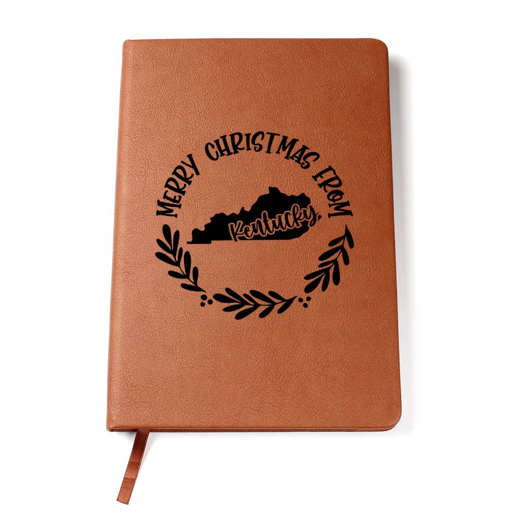 Merry Christmas From Kentucky - Vegan Leather Journal