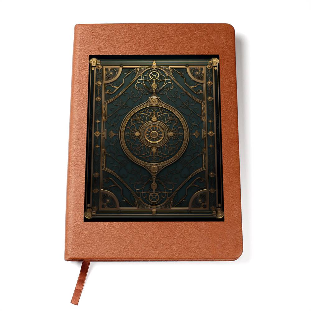Ornate Gold Cover 053 - Vegan Leather Journal