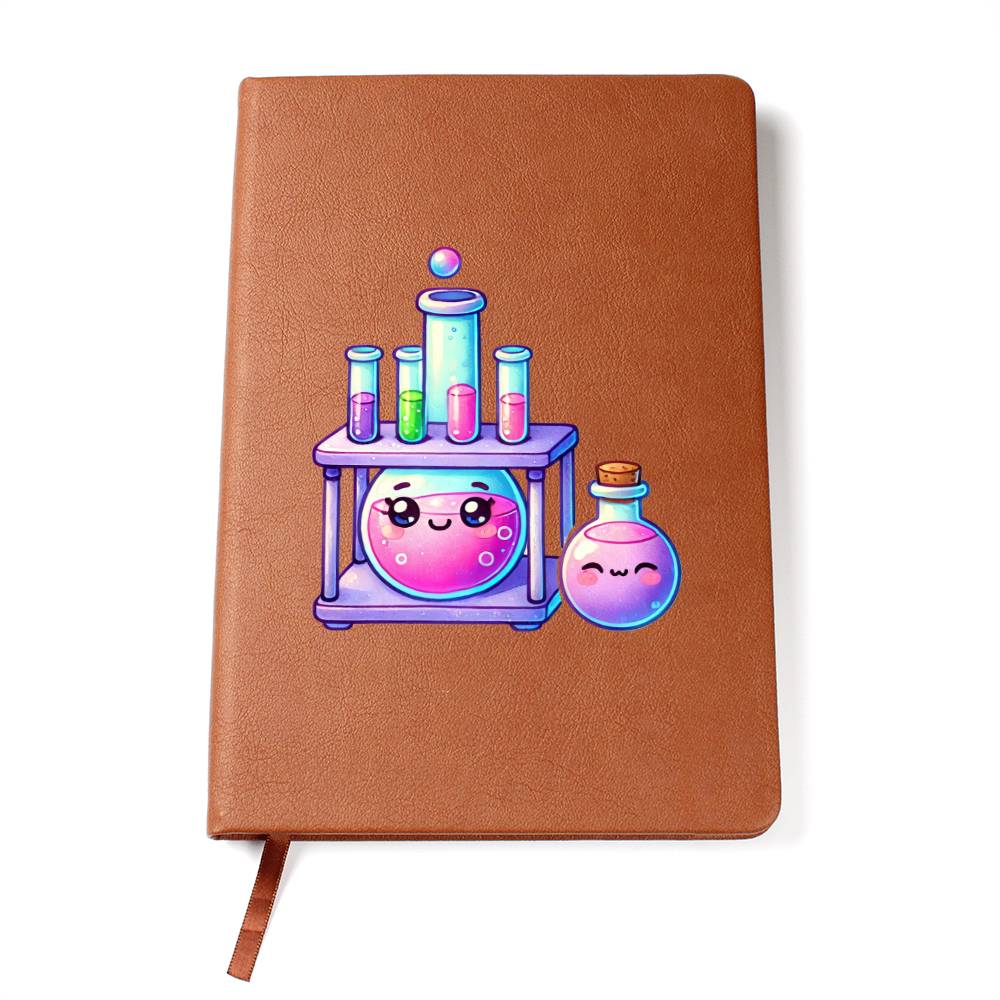Cute Back to School Sticker 074 - Vegan Leather Journal