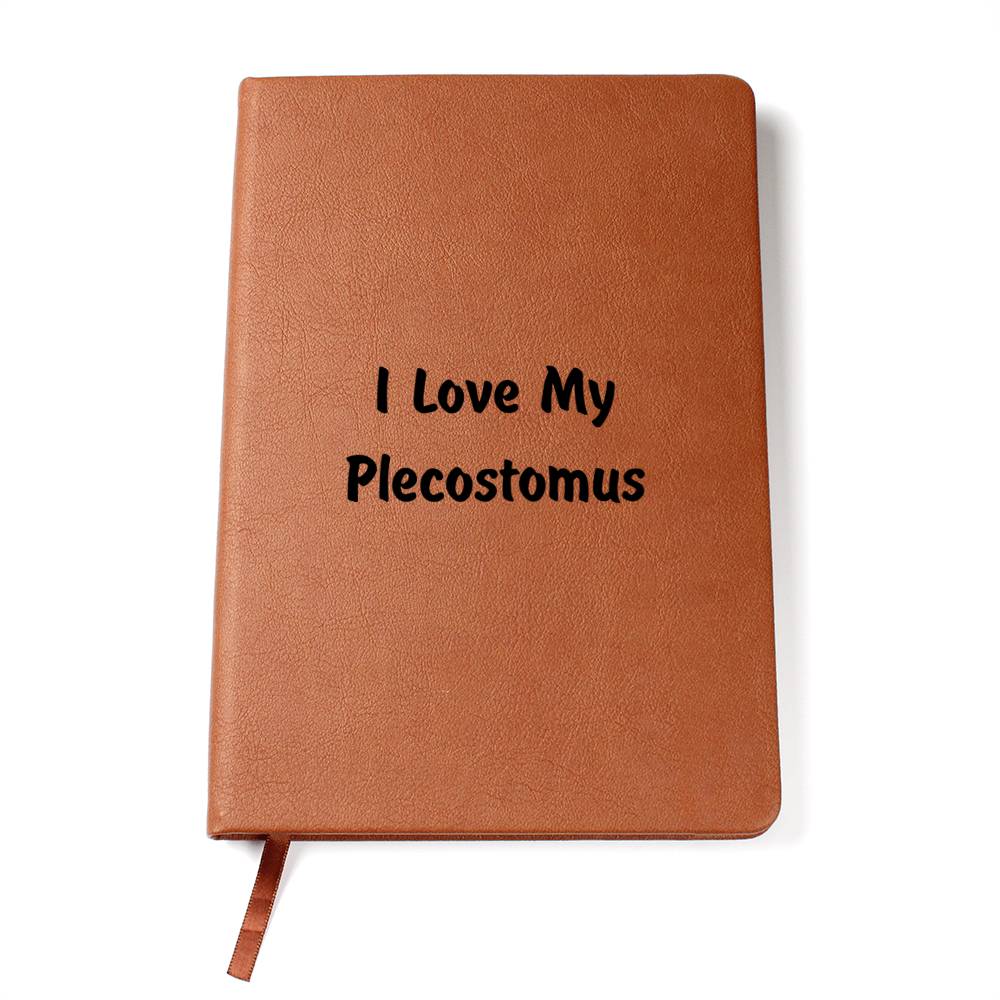 Love My Plecostomus - Vegan Leather Journal