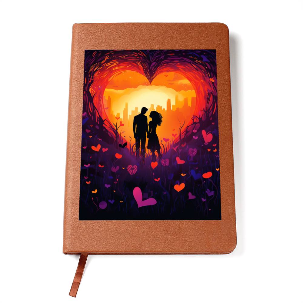 Valentine's Day Art 099 - Vegan Leather Journal
