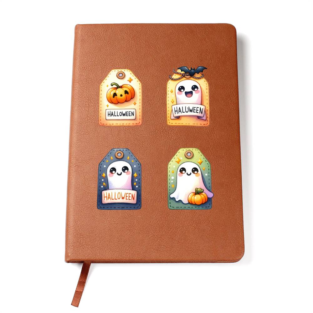 Cute Halloween Sticker 003 - Vegan Leather Journal