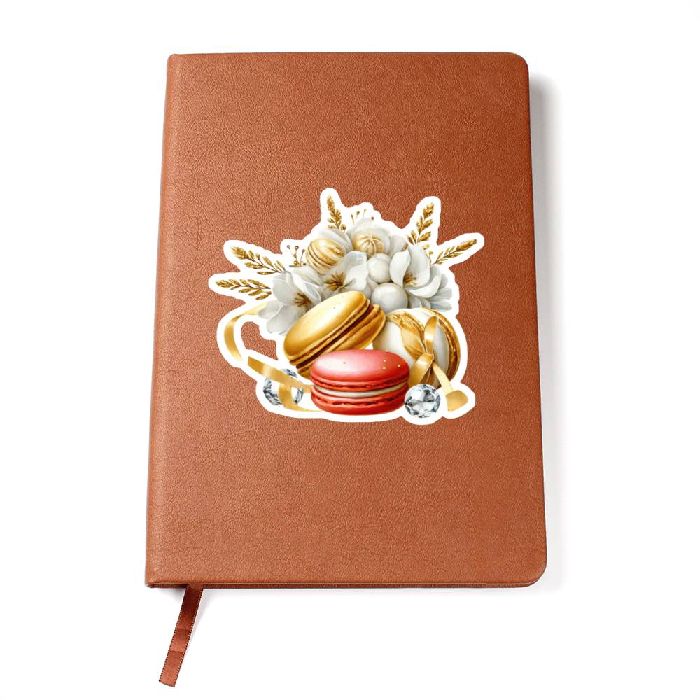 Luxury Wedding Decor Sticker 060 - Vegan Leather Journal
