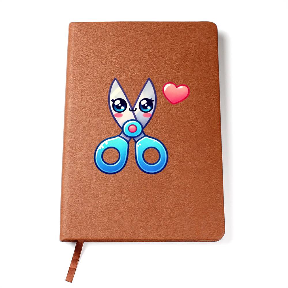 Cute Back to School Sticker 044 - Vegan Leather Journal
