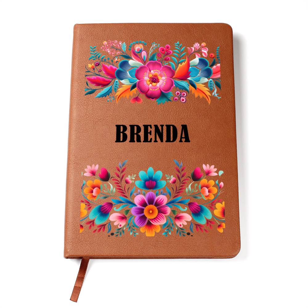 Brenda (Mexican Flowers 2) - Vegan Leather Journal