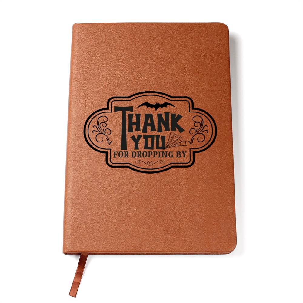 Vintage Halloween Signs 13 - Vegan Leather Journal