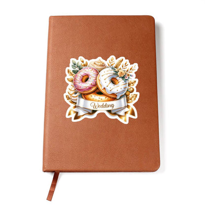 Luxury Wedding Decor Sticker 059 - Vegan Leather Journal