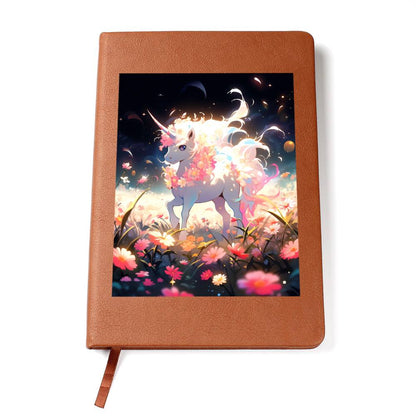 Cute Unicorn 053 - Vegan Leather Journal