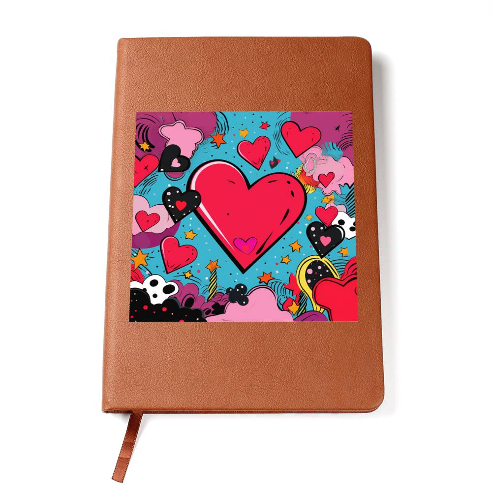 Valentine's Day Pop Art 17 - Vegan Leather Journal
