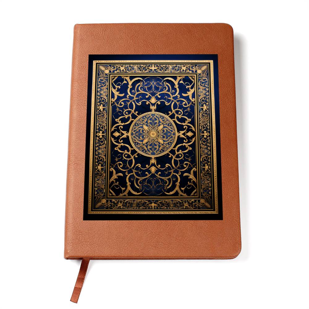 Ornate Gold Cover 012 - Vegan Leather Journal