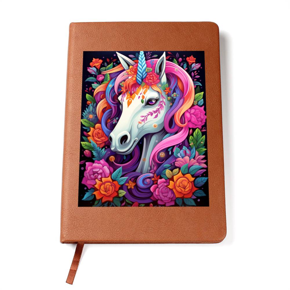 Cute Unicorn 100 - Vegan Leather Journal