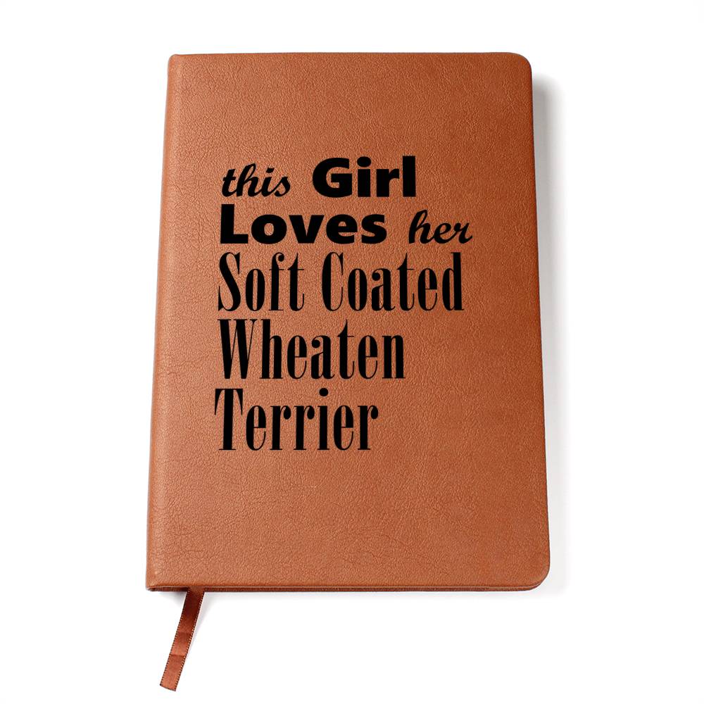 Soft Coated Wheaten Terrier - Vegan Leather Journal