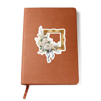 Luxury Wedding Decor Sticker 074 - Vegan Leather Journal