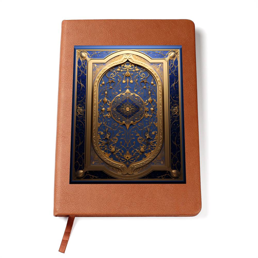 Ornate Gold Cover 021 - Vegan Leather Journal