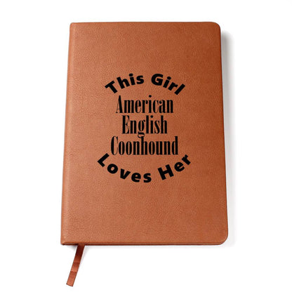 American English Coonhound v2 - Vegan Leather Journal