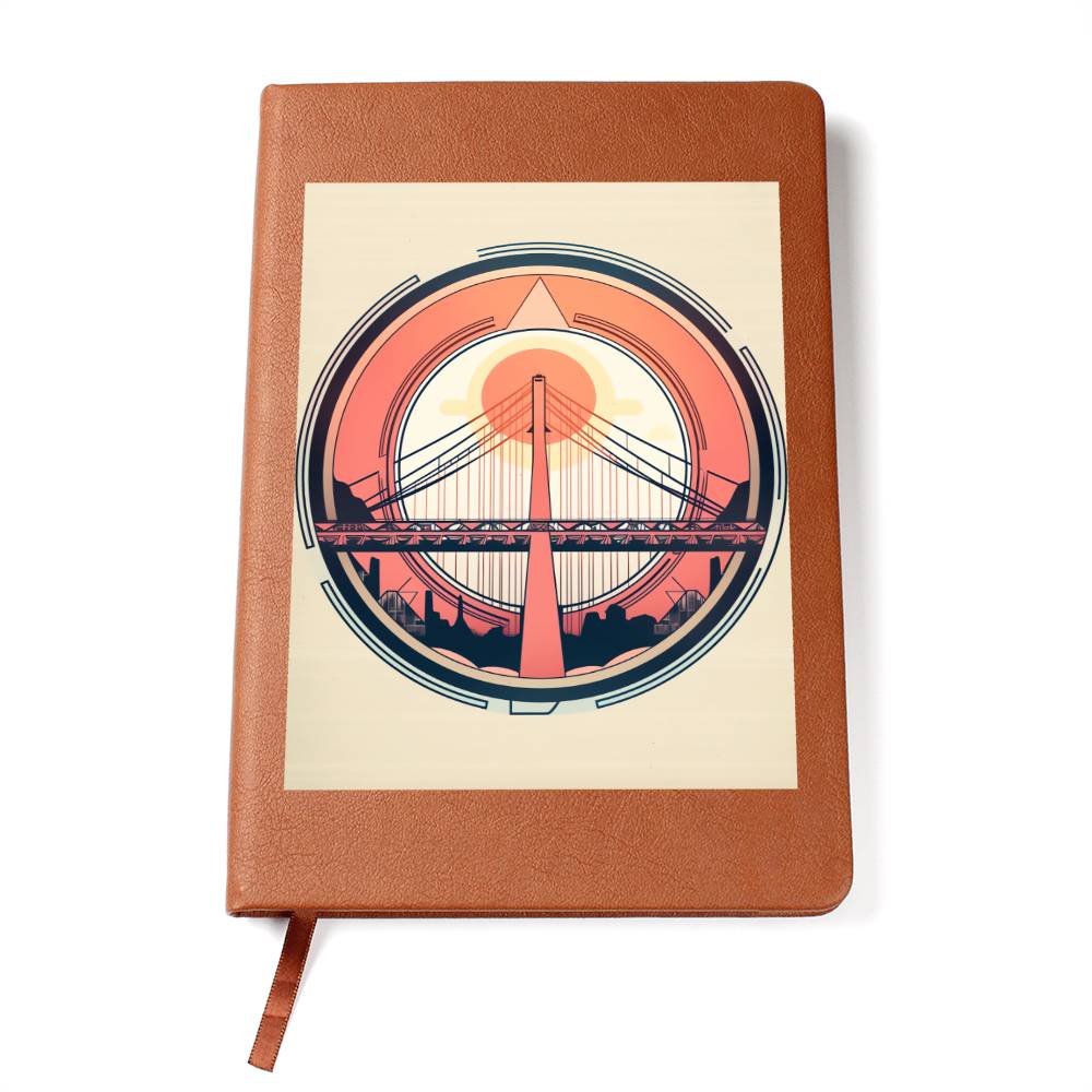 Minimalist BOHO Art 028 - Vegan Leather Journal