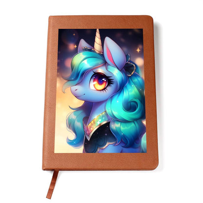 Cute Unicorn 114 - Vegan Leather Journal