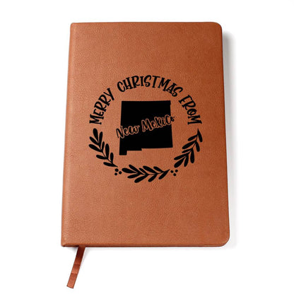 Merry Christmas From New Mexico - Vegan Leather Journal