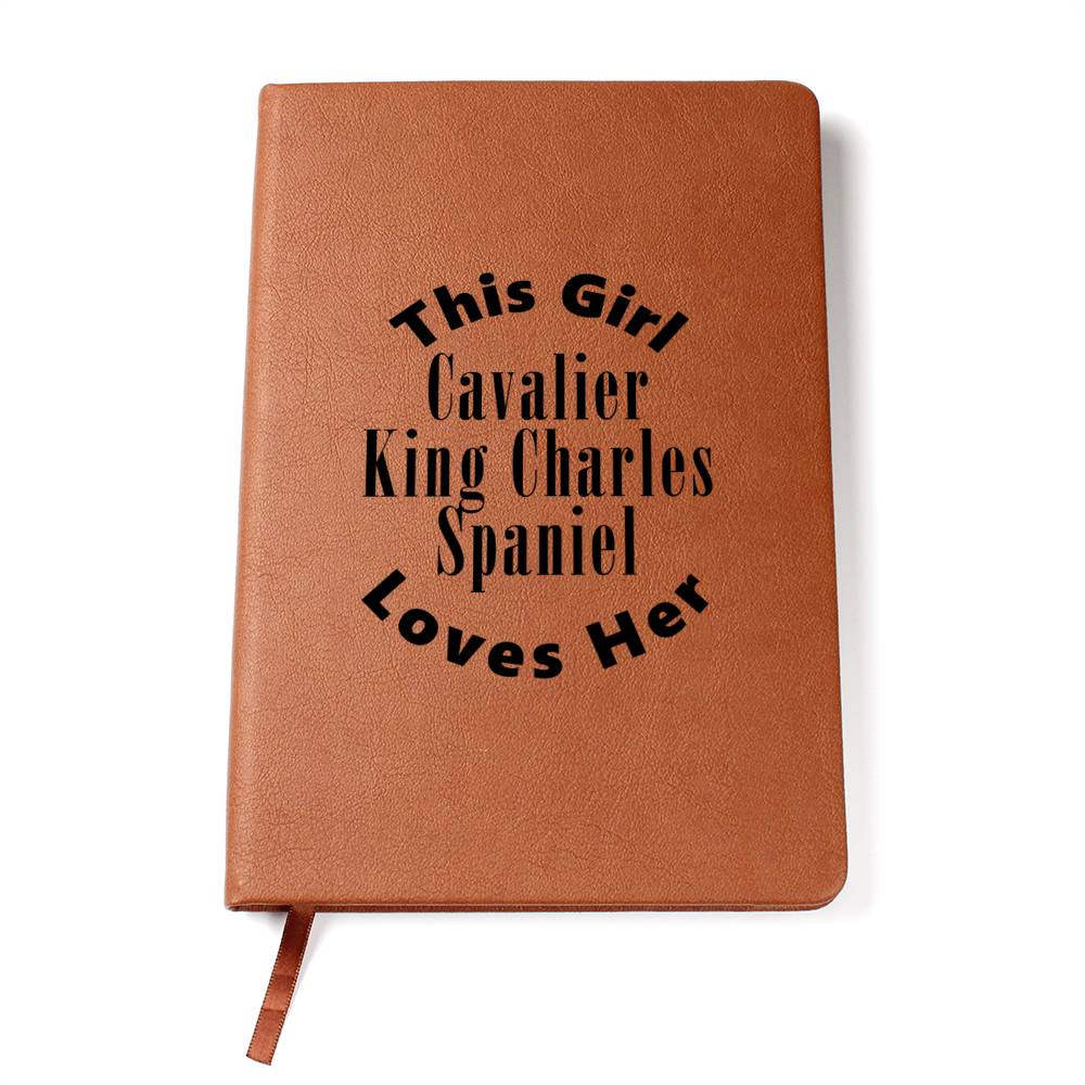 Cavalier King Charles Spaniel v2 - Vegan Leather Journal