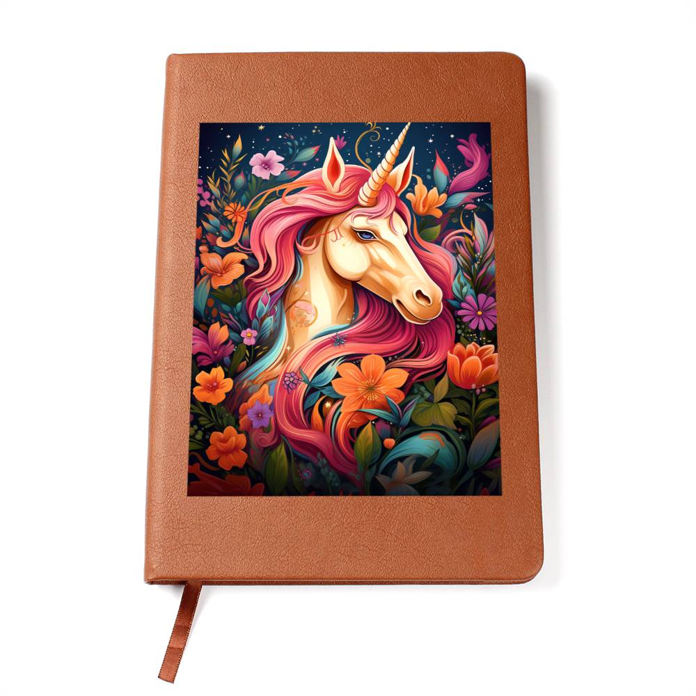 Cute Unicorn 101 - Vegan Leather Journal