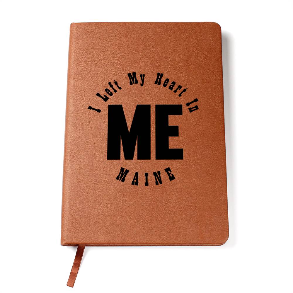 Heart In Maine v01 - Vegan Leather Journal
