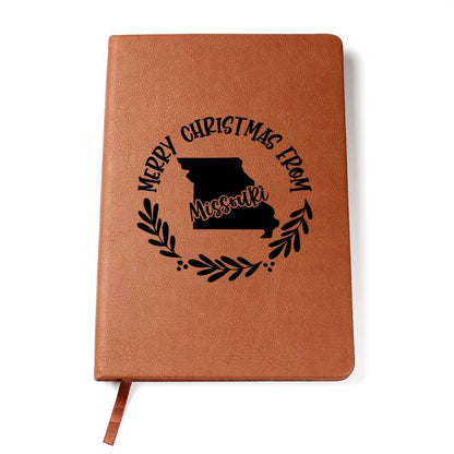 Merry Christmas From Missouri - Vegan Leather Journal