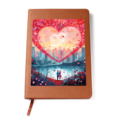 Valentine's Day Art 235 - Vegan Leather Journal