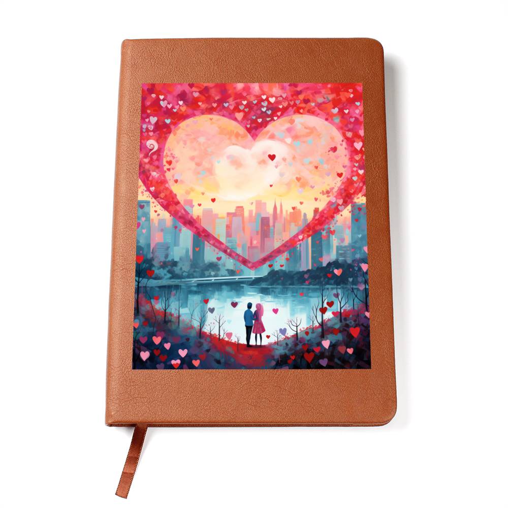 Valentine's Day Art 235 - Vegan Leather Journal