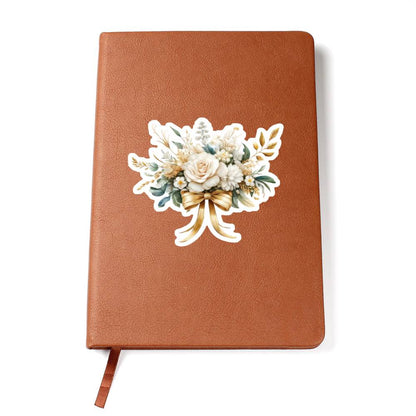 Luxury Wedding Decor Sticker 020 - Vegan Leather Journal