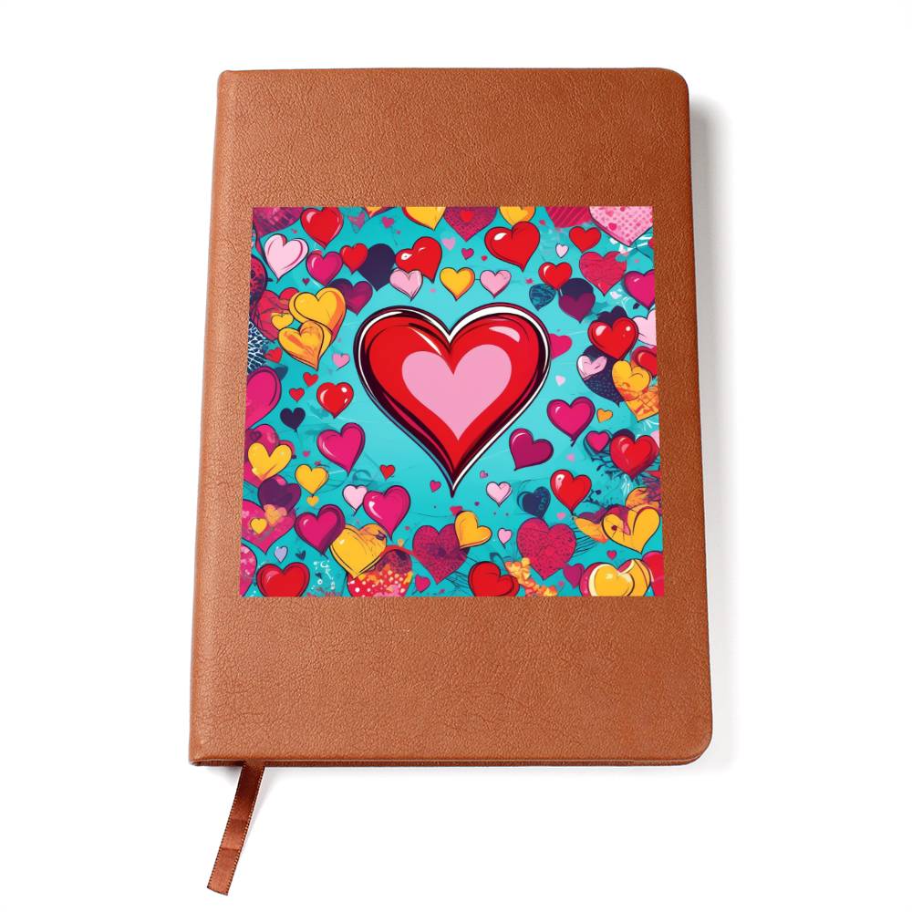 Valentine's Day Pop Art 03 - Vegan Leather Journal
