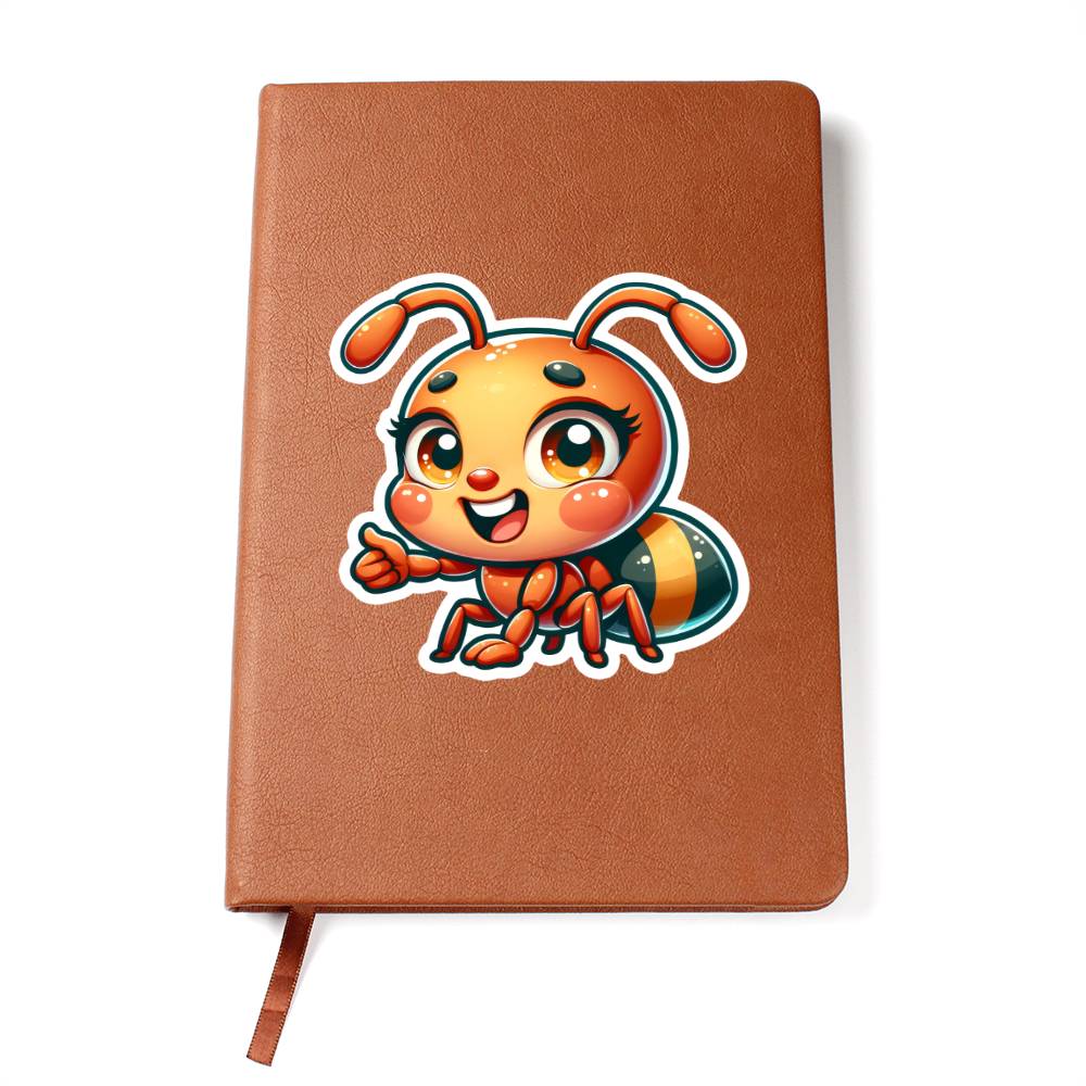 Cute Ant sticker 05  - Vegan Leather Journal