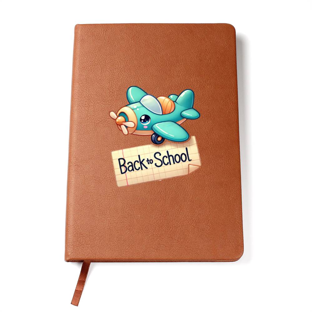 Cute Back to School Sticker 009 - Vegan Leather Journal