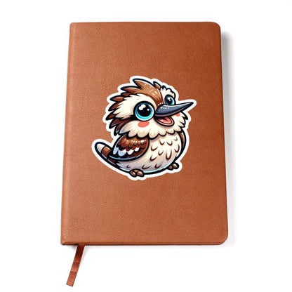 Cute Kookaburra sticker 81 - Vegan Leather Journal