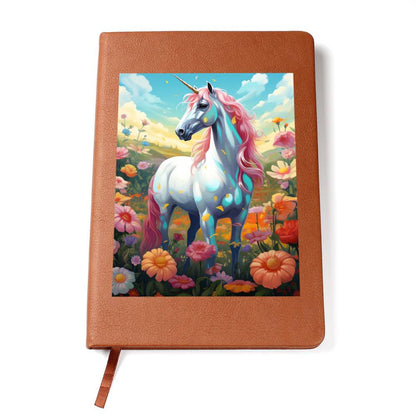Cute Unicorn 040 - Vegan Leather Journal