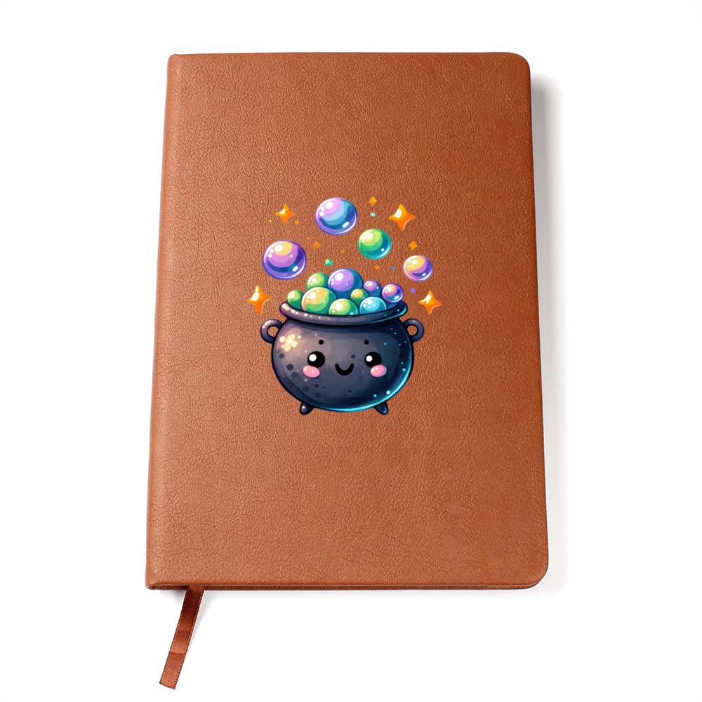 Cute Halloween Sticker 052 - Vegan Leather Journal