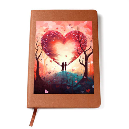 Valentine's Day Art 477 - Vegan Leather Journal