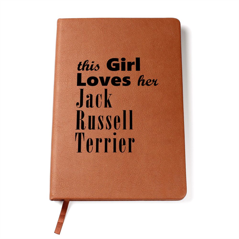 Jack Russell Terrier - Vegan Leather Journal