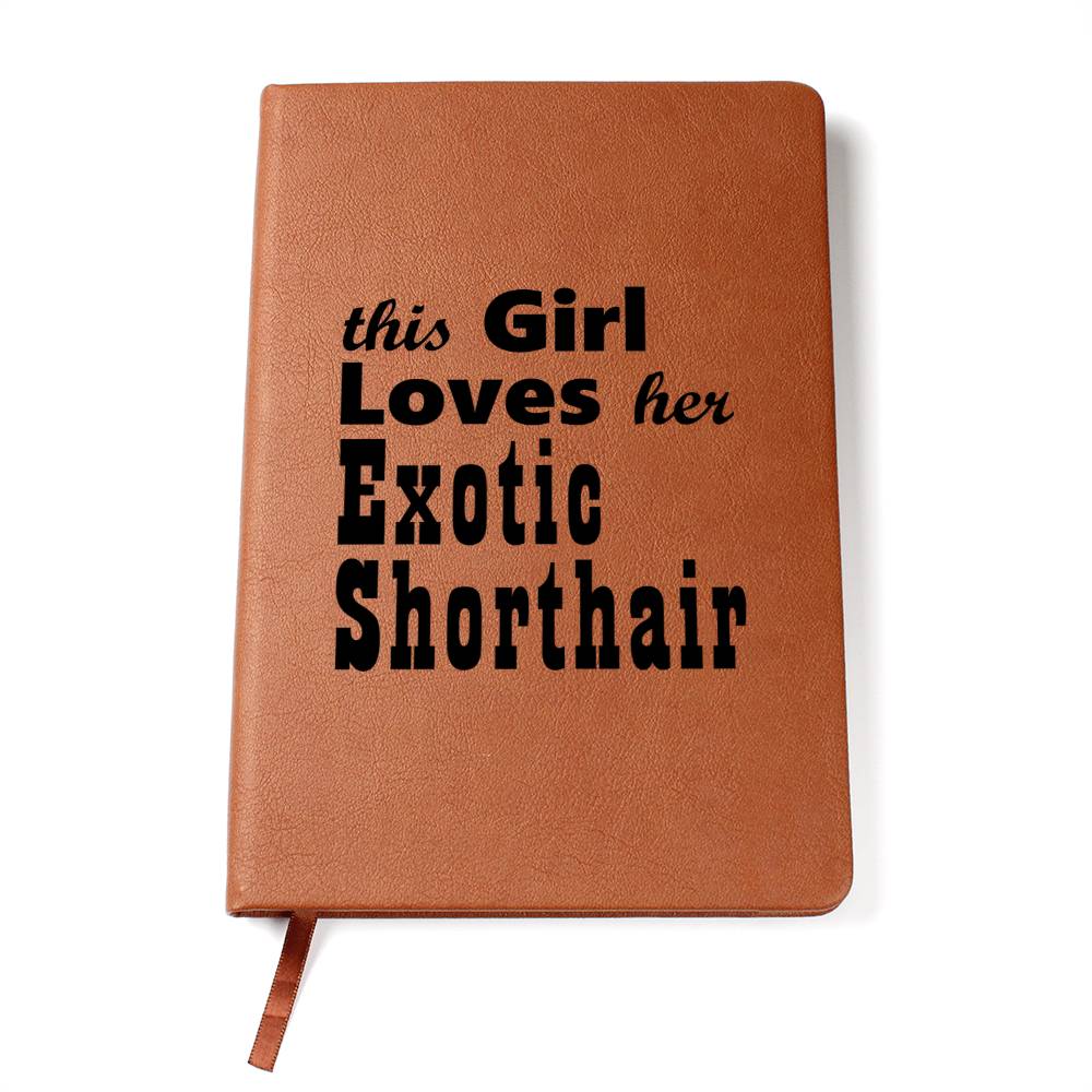 Exotic Shorthair - Vegan Leather Journal
