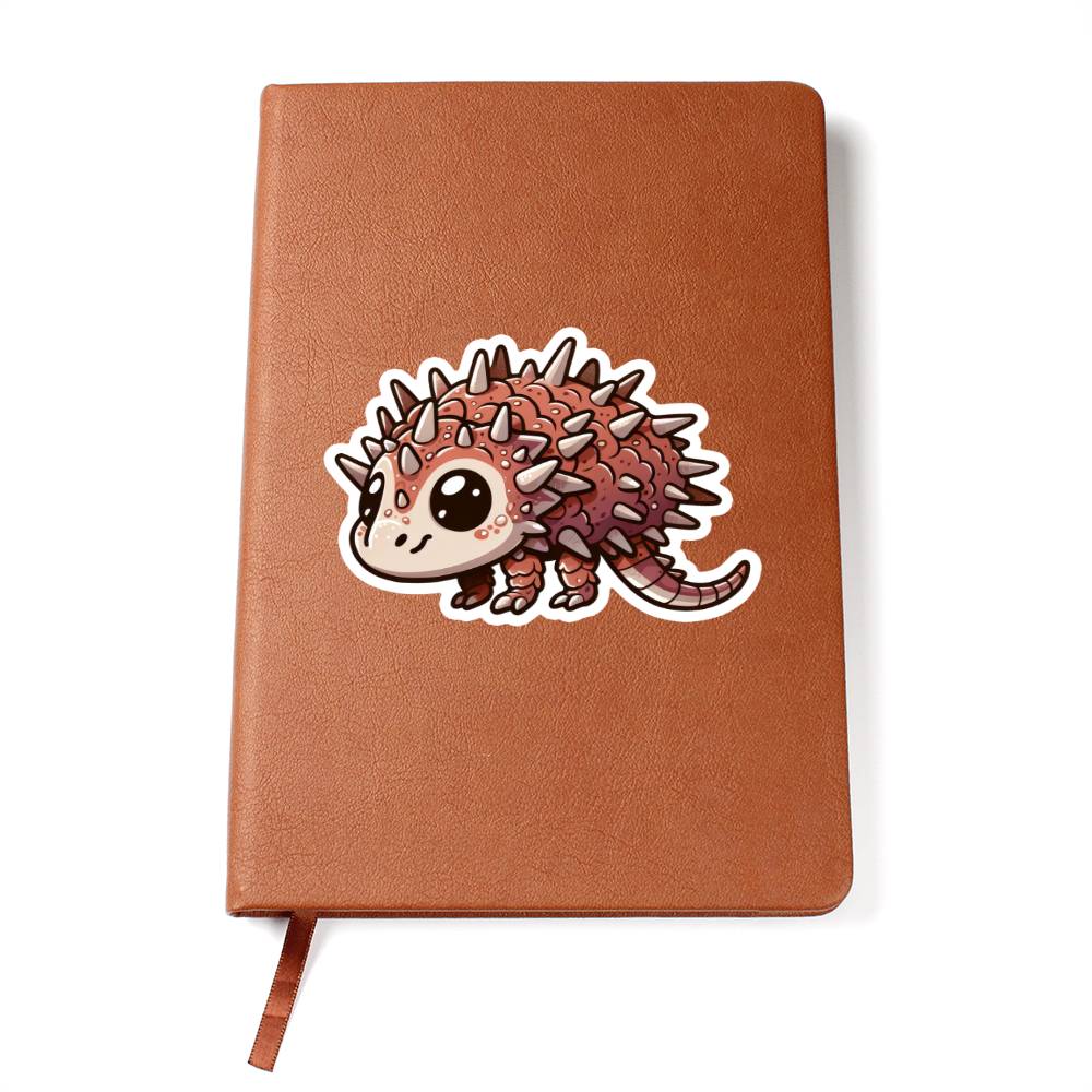 Cute Thorny devil sticker 192 - Vegan Leather Journal